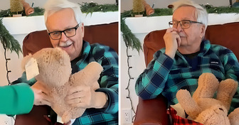 A Grandpa Receives a Teddy Bear With Late Wife’s Voice and the Recorded Message Left Everyone in Tears