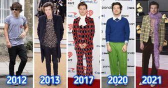 How the Wardrobe of Harry Styles Evolved From T-Shirts and Jeans to Ruffled Blouses and Lilac Boas