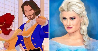 This Artist Creates Dreamy Disney Mash-Ups, and Keanu Reeves as a Prince Is Perfection