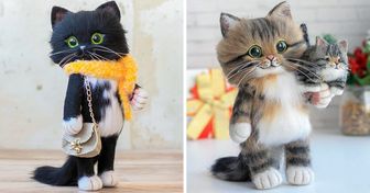 A Girl From Russia Makes Felt Cats That Are So Cute, You’d Think They Wandered Straight Out of a Children’s Tale