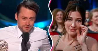 Kieran Culkin Makes an Emotional Speech at the Emmys, Leaving His Wife in Tears