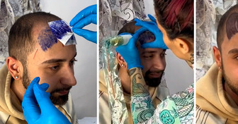 WATCH: A Balding Man Gets Fringe Tattooed on His Forehead, and We’re Shocked by the Result