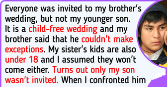 My Teenage Son Was Excluded From My Brother’s Child-Free Wedding, But Other Kids Were Allowed