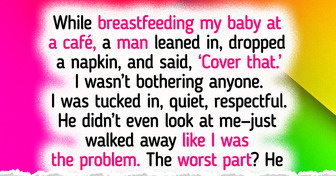 I Was Feeding My Baby When a Stranger Slipped Me a Napkin and Whispered “Cover That”