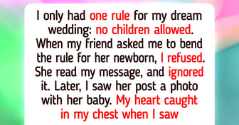 My Child-Free Wedding Rule Backfired After I Refused Friend’s Newborn