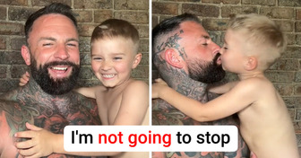 A Father Responds to People Trolling Him for Kissing 5-Year-Old Son