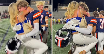A Proud Mom, 38, Defends a Celebratory Hug With Her Son, 16, After a Football Game