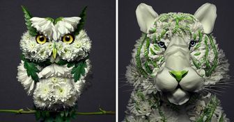 An Artist Turns Flowers Into Animal Sculptures, and the Results Are Like Living Miracles