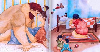 An Artist Draws Warm Family Illustrations Showing What True Happiness Is