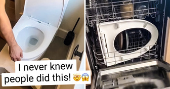 Man Sparks Tons of Comments by Putting Toilet Seat in the Dishwasher for “Easy Clean” Together With Dirty Plates