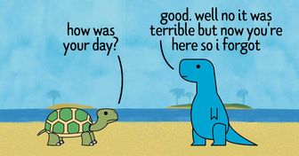 An Artist Creates Comics About Dinosaurs That Are So Human, We Completely Adore Them
