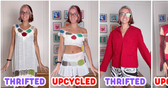 A Girl Transforms Thrifted Clothes into Fashion Pieces, Proving You Don't Need to Spend a Fortune to Be Trendy