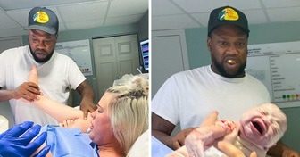 This Dad’s Facial Expressions While Watching His Baby Being Born Are Priceless