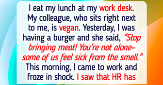 I Ate Burger Next to My Vegan Colleague, Now HR Got Involved