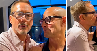 Robert Downey Jr. Kissed Stanley Tucci and Fans Are Rooting for Their BROMANCE