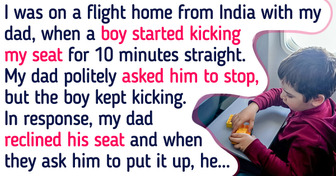 Little Boy Kept Kicking My Seat During a Long Flight — My Dad Taught Him a Lesson