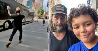 9-Year-Old Boy Asks Keanu Reeves to Play Catch With Him, His Reaction Is Adorable