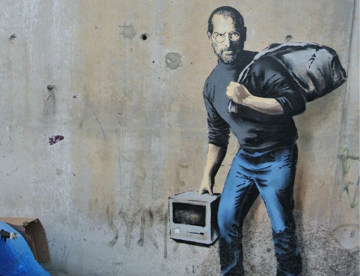 ภาพจากเมืองกาแล , ฝรั่งเศส - จากศิลปิน Banksy