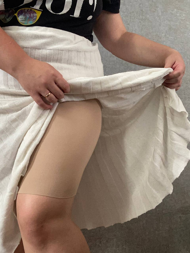 Nude Underwear Slip Skirt