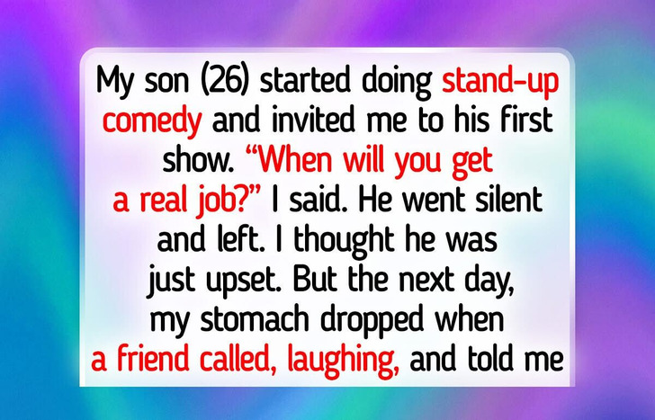 I Refused to Attend My Newly Hired Son’s Comedy Show — I Want It Canceled