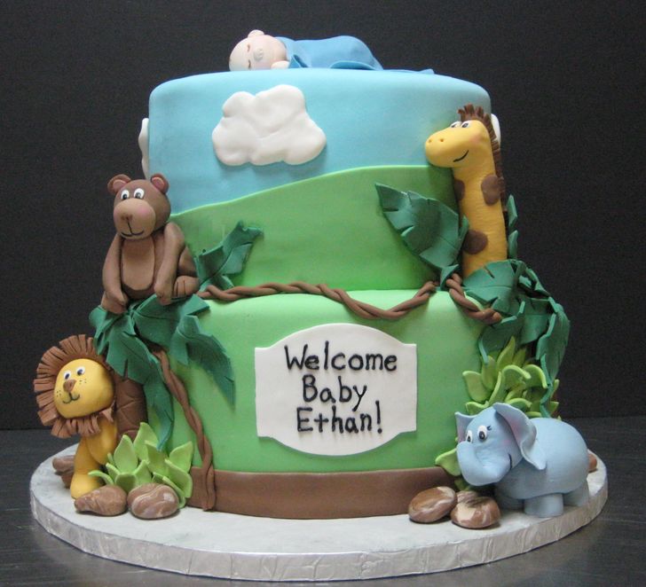 23+ Spectacular & Delicious Safari Baby Shower Cake Ideas