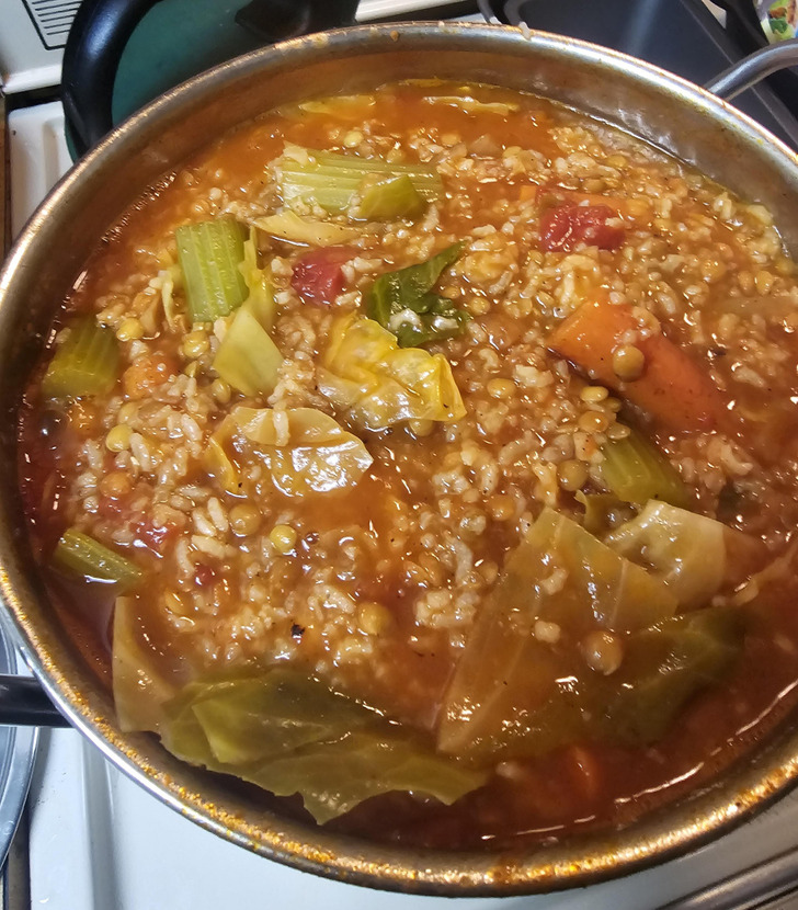 Great-Grandma’s Depression Stew, Made by Her Great-Grandchild in an 8-Quart Pot