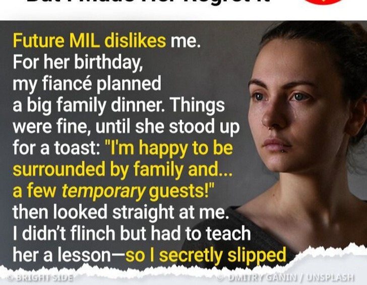 My Future MIL Insulted Me in Front of Everyone—But I Made Her Regret It