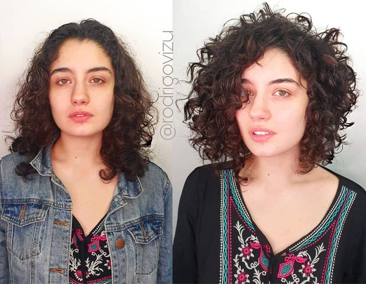 A Hair Stylist From Brazil Turns Shapeless Long Hair Into Elastic Curls ...