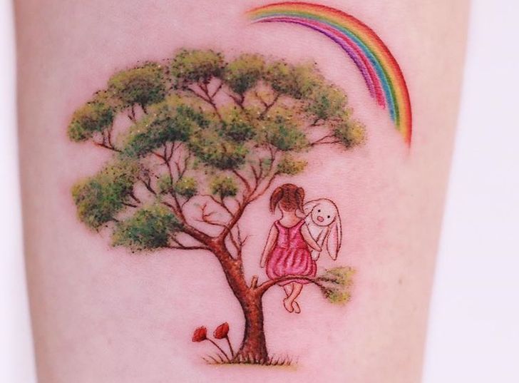 15 Poetic Swing Tattoos For Your Inner Child  Tattoodo