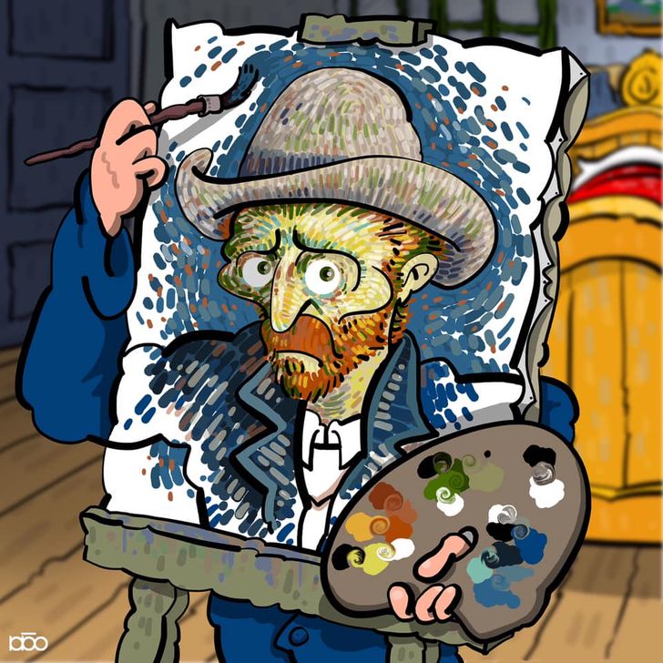 Van Gogh Appears in His Own Works and the Famous Paintings Come to Life