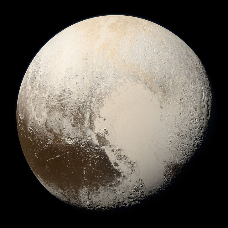 Pluto, photographed by NASA in 2015