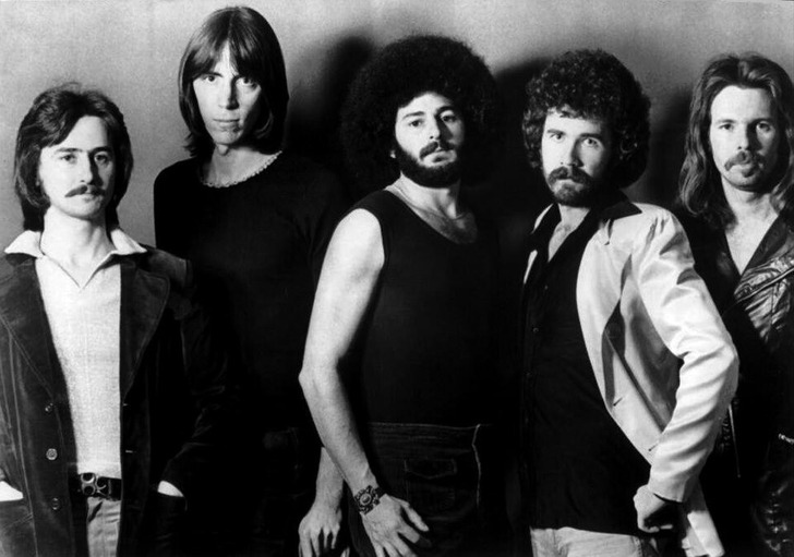 The band Boston, 1977 (Tom Scholz second from left)