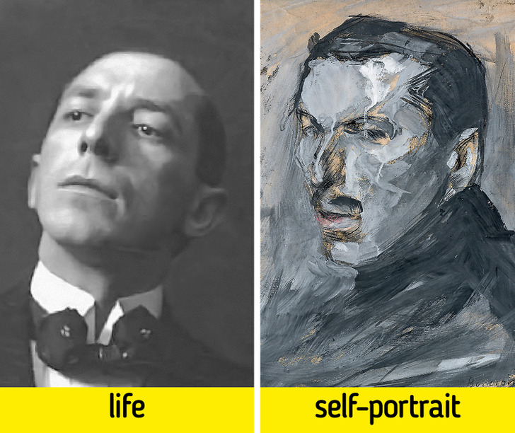 What 16 Famous Painters Looked Like in Their Self-Portraits and in Real Life