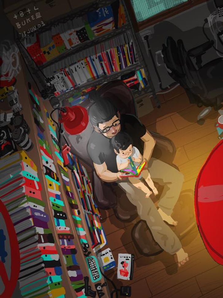 A Single Dad From Taiwan Illustrates His Daily Life, and It’s Too Touching for Words