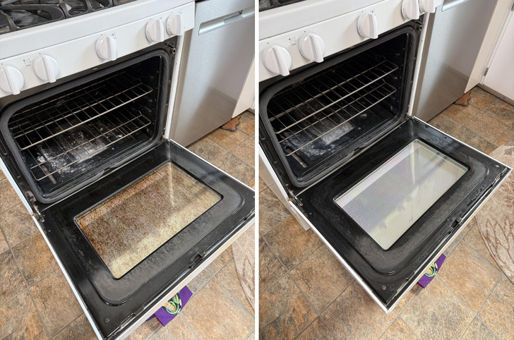 An Oven Window Nobody Could See Through for a Decade, Clear After 20 Minutes