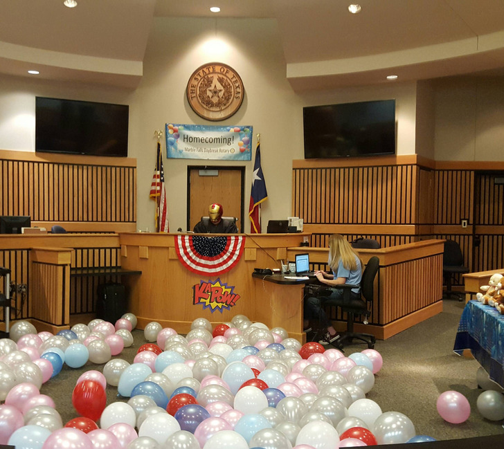 A Court Where Everyone Dressed as Superheroes for Adoption Day, With Judge Iron Man Presiding