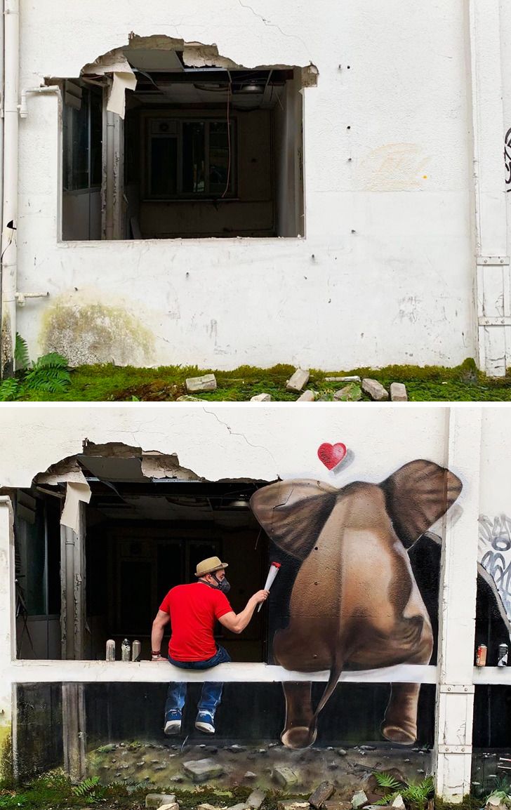 Francúzsky umelec cestuje svetom a svojimi nudnými ulicami oživuje 3D graffiti