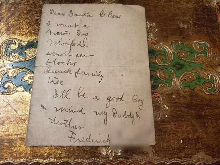 A Grandfather’s 1918 Christmas List: a Dog, a Velocipede and a Promise to Mind Daddy and Mother