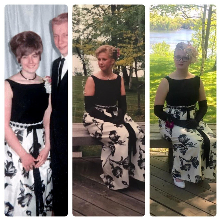 A 1960s Gown From Grandma’s Military Ball, Worn to Prom in 1991 and Again in 2017