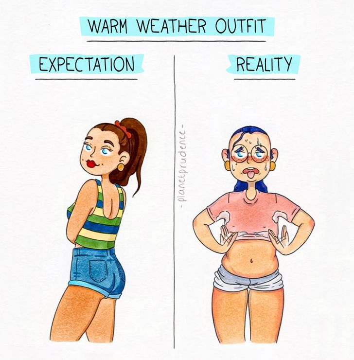11 Honest Illustrations About Women That You Likely Have Way Too Much in Common With