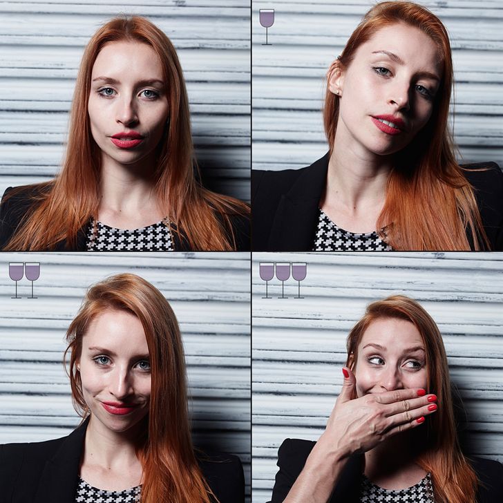 Photos That Show How We Look after 1, 2 and 3 Glasses of Wine
