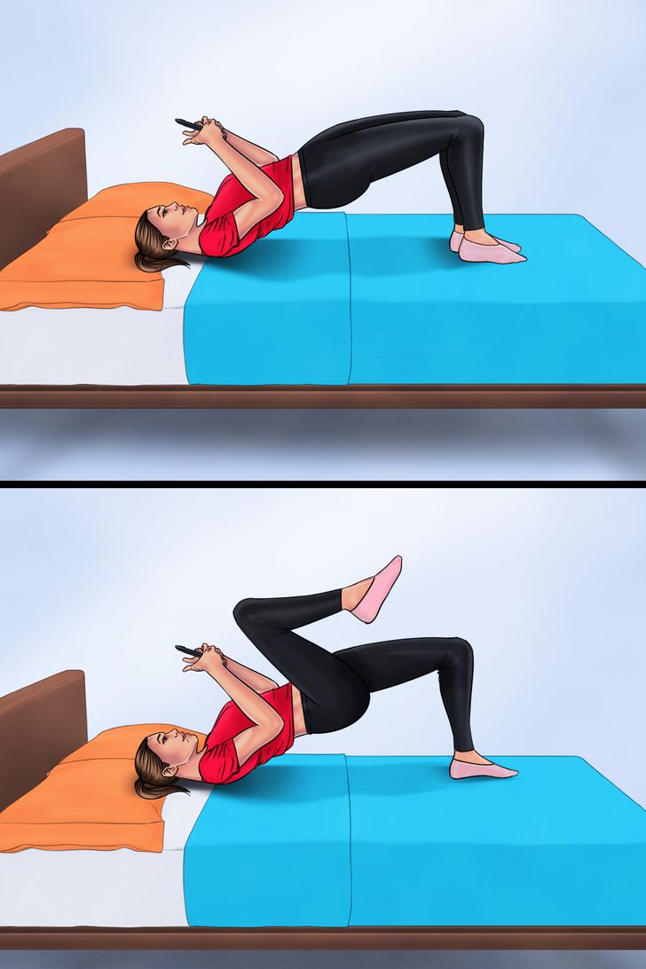 Bed exercises 2025 for thighs