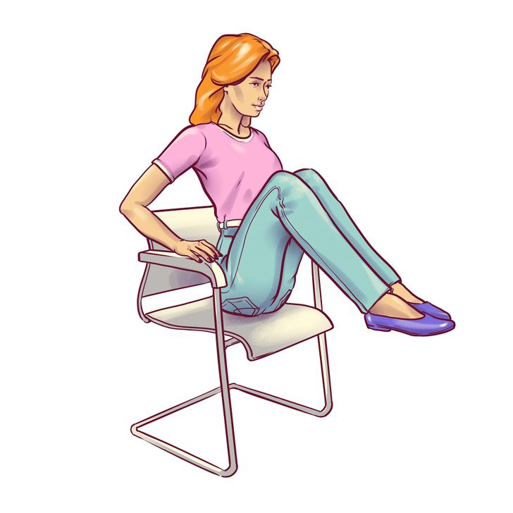 6 Exercises for a Flat Belly That You Can Do Right in a Chair
