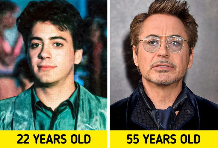 old celebrities when they were young