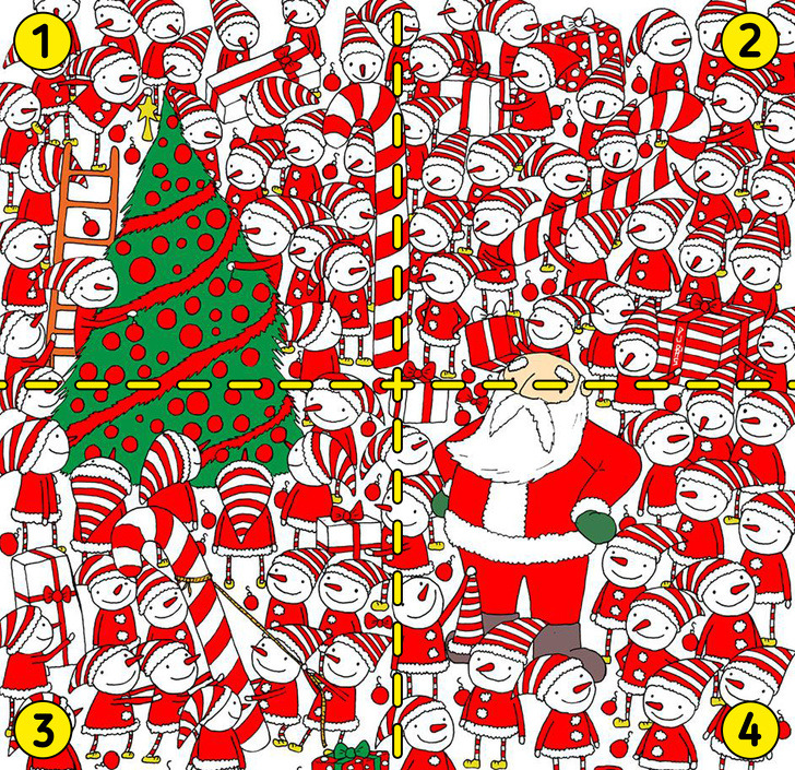 Can you find Santa’s hat?