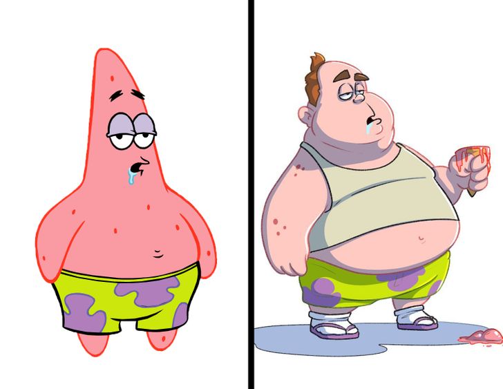 spongebob characters in human form