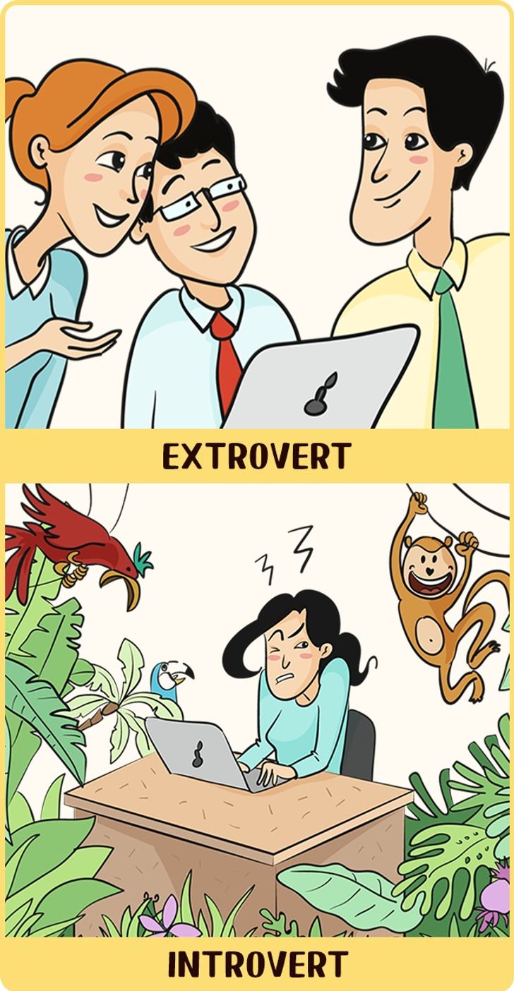 พื้นที่สำนักงานขนาดใหญ่เปรียบเสมือนสวรรค์ของคนชอบสังคมอย่าง (Extroverts) 
