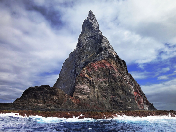 Ball’s Pyramid, the sea stack where the insects were found