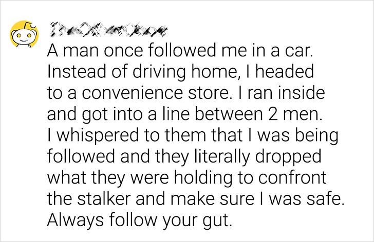 A Woman Avoids a Potential Stalker by Following Safety Advice She Read Online
