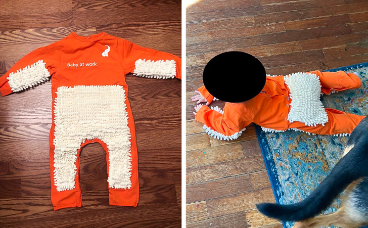 You Can Now Get a Baby Mop Onesie So Your Baby Can Clean Floors